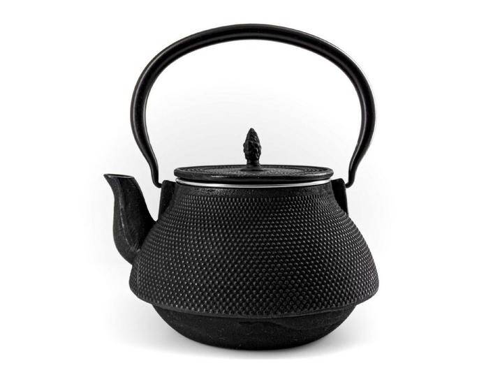 teayumi Teekanne ARARE Tetsubin Gusseisenkanne 2000 ml Schwarz, 2000 l, (3-teilig), mit herausnehmbaren Edelstahlsieb, mit Henkel, schwarz von OTTO