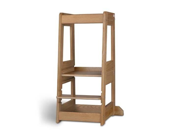 tiSsi® Kinderstuhl Entdeckerturm / Lernturm FELIX mitwachsend EICHE massiv NATUR von OTTO