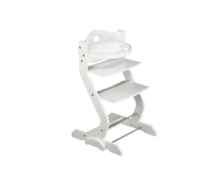 tiSsi® Kinderstuhl Kinderstuhl Buche massiv inklusive Bügel, weiß, weiß von OTTO