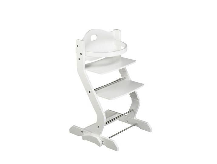 tiSsi® Kinderstuhl Kinderstuhl Buche massiv inklusive Bügel, weiß, weiß von OTTO