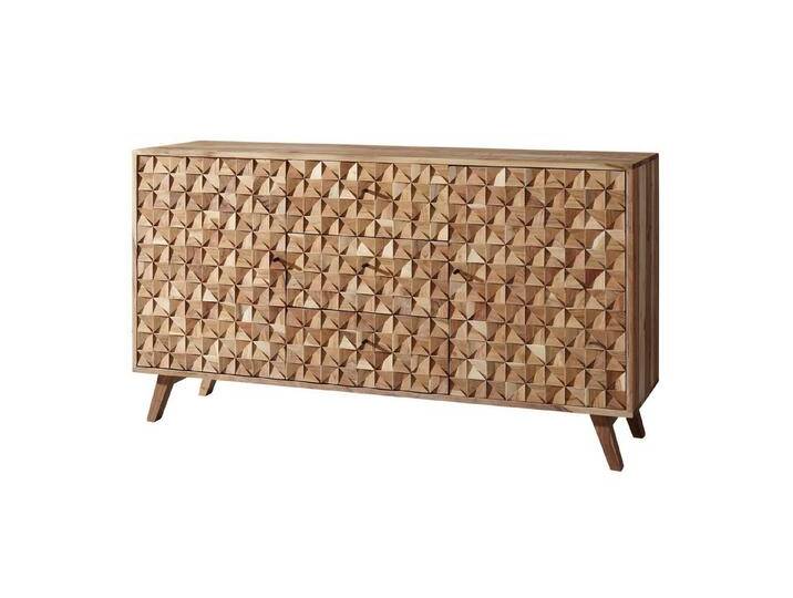 tinkaro Sideboard MYRA Massivholz Akazie Anrichte Braun, braun von OTTO