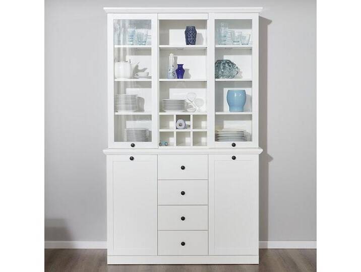 trendteam Anrichte Brandson Baxter, Buffetschrank Sideboard Wandschrank Aufsatzvitrine, weiß von OTTO