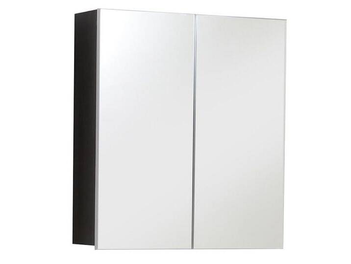 trendteam Badezimmerspiegelschrank Line/Skin Spiegelschrank Badspiegel Spiegel in Rauchsilber 60 x 67 x 18 cm, weiß von OTTO