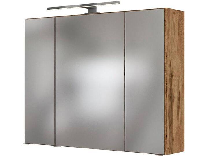welltime Spiegelschrank Horki 80 cm breit, braun von OTTO