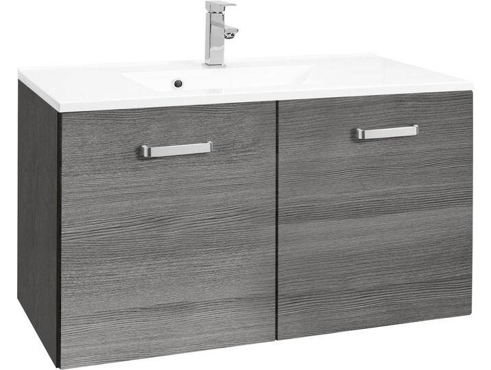 welltime Waschbeckenunterschrank Ravenna Badmöbel, Waschtisch inkl. Waschbecken, Breite 60 cm, grau silberfarben welltime Waschbeckenunterschrank Ravenna Badmöbel, Waschtisch inkl. Waschbecken, Breite 60 cm, grau silberfarben von OTTO