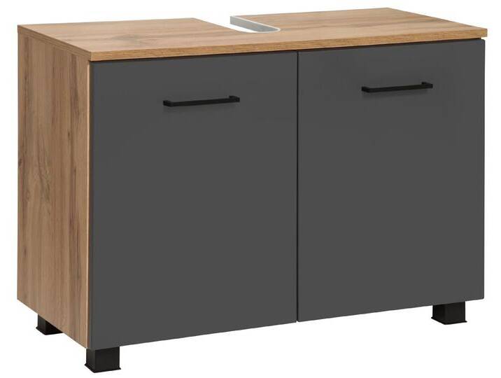 welltime Waschbeckenunterschrank Trento, verschiedene Ausführungen und Farben Badmöbel Unterschrank Breite 80 cm, mit viel Stauraum, Badschrank WBU von OTTO