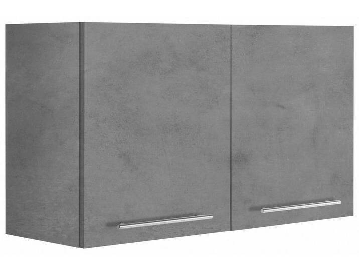 wiho Küchen Hängeschrank Flexi2 Breite 100 cm, grau, Front und Korpus: betonfarben von OTTO