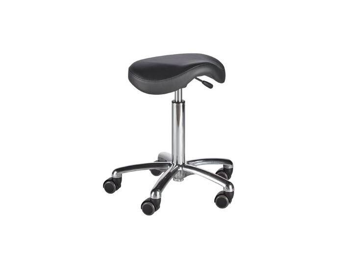 wuuhoo Arbeitshocker Profi Sattelhocker Micro I Arbeitshocker, hydraulisch höhenverstellbar mit hochwertigem Kunstlederbezug, anthrazit von OTTO