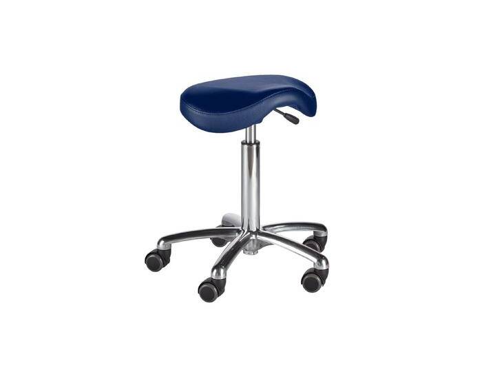wuuhoo Arbeitshocker Profi Sattelhocker Micro I Arbeitshocker, hydraulisch höhenverstellbar mit hochwertigem Kunstlederbezug, blau, blau von OTTO
