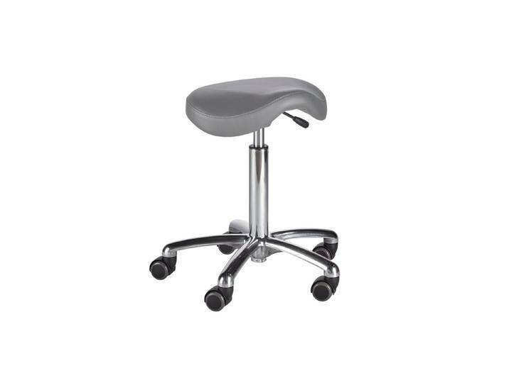 wuuhoo Arbeitshocker Profi Sattelhocker Micro I Arbeitshocker, hydraulisch höhenverstellbar mit hochwertigem Kunstlederbezug, grau, hellgrau von OTTO