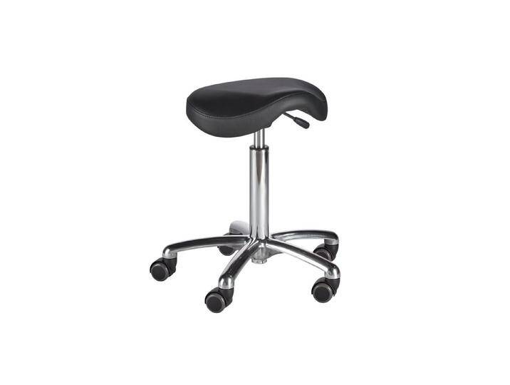 wuuhoo Arbeitshocker Profi Sattelhocker Micro I Arbeitshocker, hydraulisch höhenverstellbar mit hochwertigem Kunstlederbezug, schwarz, schwarz von OTTO