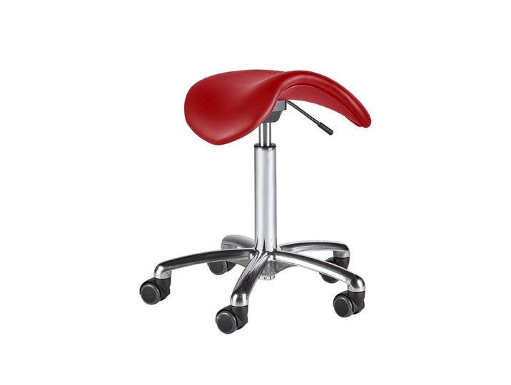 wuuhoo Arbeitshocker Profi Sattelhocker Ruben I Arbeitshocker, hydraulisch höhenverstellbar mit hochwertigem Kunstlederbezug, rot, rot von OTTO