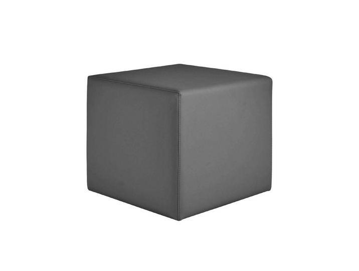 wuuhoo Sitzhocker Würfelhocker Mauri 45 x 45 x 40cm I Arbeitshocker, mit gummierten Rollen I Sitzhocker mit hochwertigerm Kunstleder Bezug, anthrazit von OTTO