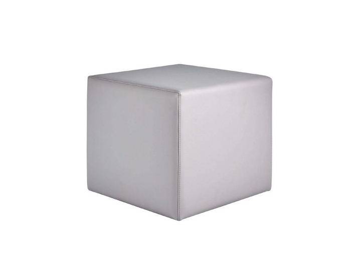 wuuhoo Sitzhocker Würfelhocker Mauri 45 x 45 x 40cm I Arbeitshocker, mit gummierten Rollen I Sitzhocker mit hochwertigerm Kunstleder Bezug, grau von OTTO