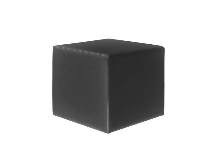 wuuhoo Sitzhocker Würfelhocker Mauri 45 x 45 x 40cm I Arbeitshocker, mit gummierten Rollen I Sitzhocker mit hochwertigerm Kunstleder Bezug, schwarz von OTTO