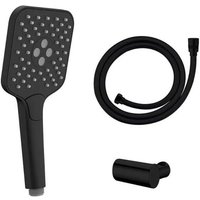 Abs Handbrause mit Messinghalter und 1.5m Schlauch, mattschwarz von OTTOFOND
