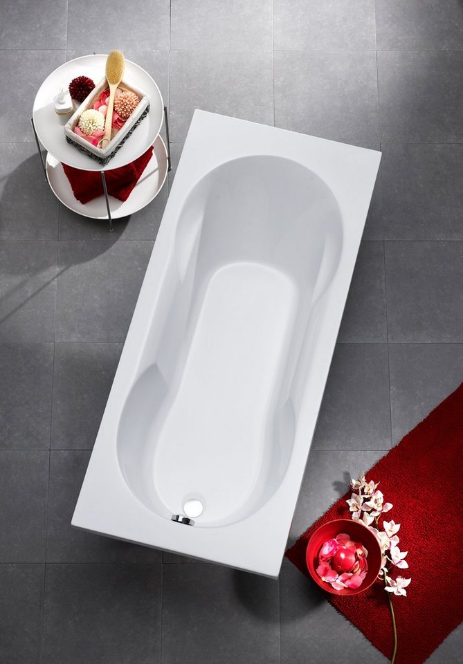 OTTOFOND Badewanne Julia, (Komplett-Set, 3-tlg), mit Wannenträger und Ablaufgarnitur von OTTOFOND