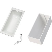 OTTOFOND Badewannen-Set, BxHxL: 70 x 58 x 150 cm, Körperform - weiss von OTTOFOND