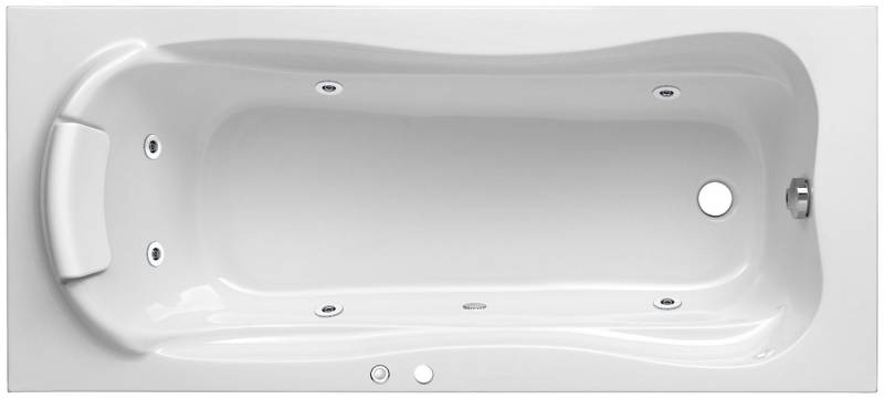 OTTOFOND Whirlpool-Badewanne Jamaica, (Komplett-Set), Typ 1, 170x80 cm von OTTOFOND