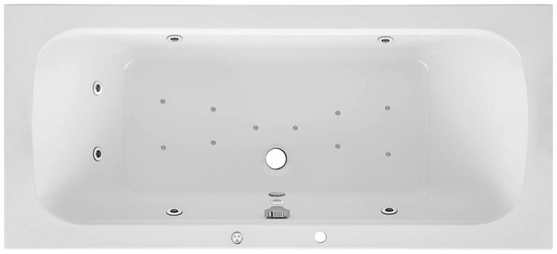 OTTOFOND Whirlpool-Badewanne Malta, (Komplett-Set), Typ Premium, 180x80 cm von OTTOFOND