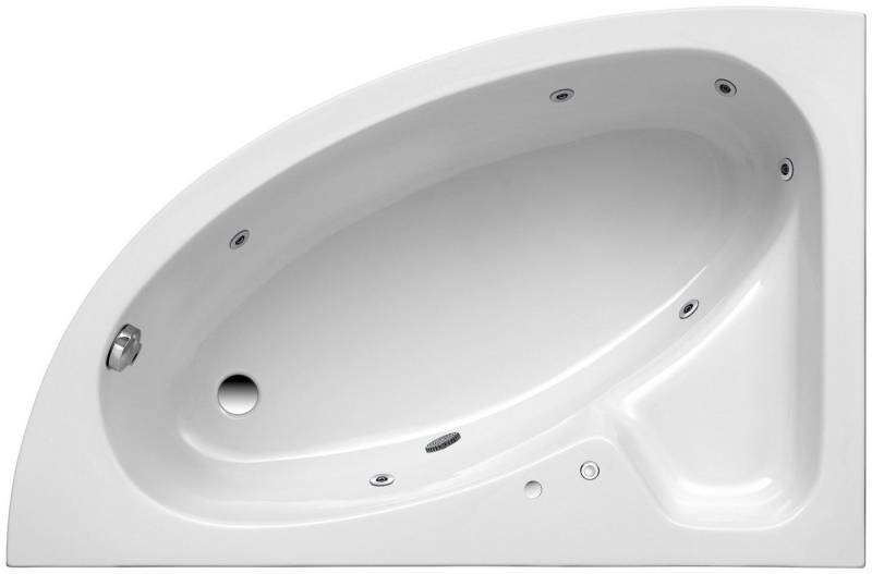 OTTOFOND Whirlpool-Badewanne Salinas A, (Komplett-Set, 3-tlg), Typ 1, chrom von OTTOFOND
