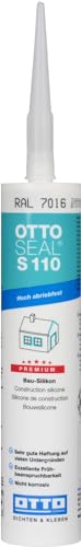 OTTOSEAL S 110 Premium-Bau-Silikon 310 ml Kartusche RAL 7016 von OTTOSEAL