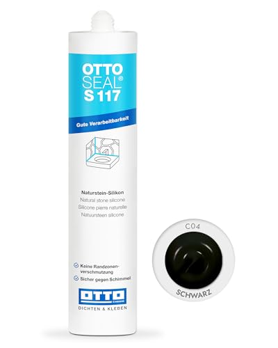 OTTOSEAL S 117 Naturstein-Silikon 310 ml Kartusche C04 schwarz von OTTOSEAL