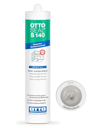OTTOSEAL S 140 Hotel- und Spa-Silikon 310 ml Kartusche C77 seidengrau von OTTOSEAL