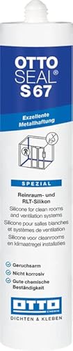 OTTOSEAL S 67 Geruchsarmes Reinraum- und RLT-Silikon 310 ml C00 transparent von OTTOSEAL