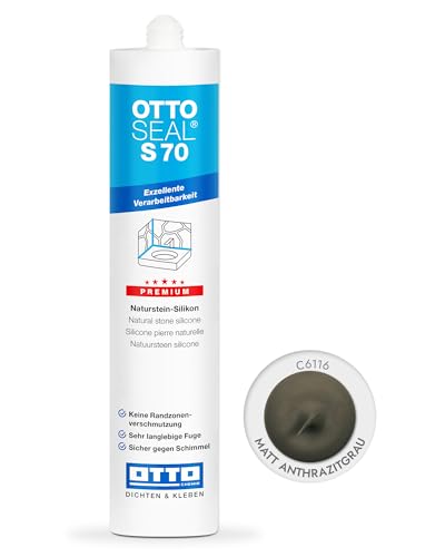 OTTOSEAL Silikon S-70-310ML C6116 MATT-ANTHRAZITGRAU - 1926453 von OTTOSEAL