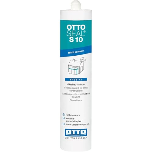 OTTOSEAL S 10 Glasbau-Silikon 310 ml Kartusche C00 transparent von OTTOSEAL