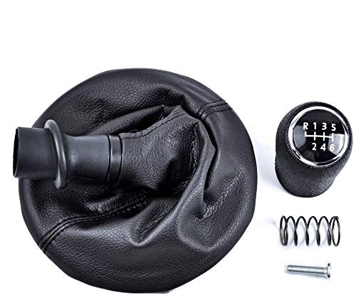 Schaltsack Schaltmanschette mit Schaltknauf und Rahmen, OTUAYAUTO als Komplettset Plug Play Ersatzteil für T5, 6 Gang OEM: 7H0711113 von OTUAYAUTO