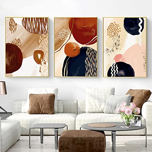 Abstrakte Pinsel Textur Linien Poster Leinwand Gemälde minimalistischen Stil Wand Bilder Bilder Wohnzimmer Innendekoration 50 x 70 cm x 3 ungerahmt von OTURRI