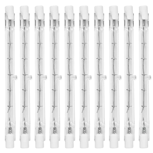 OTYMIOW R7S Halogen Leuchtmittel 118mm 300W 220-240V, 10PCS R7S Halogenstab 118mm Halogenstrahler R7S Led 118mm Dimmbar Halogenlampe Halogenlampen Halogenstäbe Jod-Wolframlampe von OTYMIOW