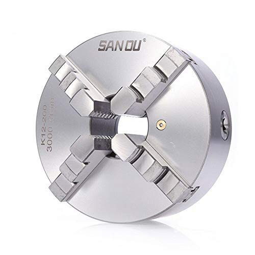 OU BEST CHOOSE Selbstzentrierendes Vierbackenfutter Drehfutter Chuck 4 Backenfutter Drechselmaschine Drehbankfutter Dreibackenfutter 80/100/125mm (80mm) von OU BEST CHOOSE