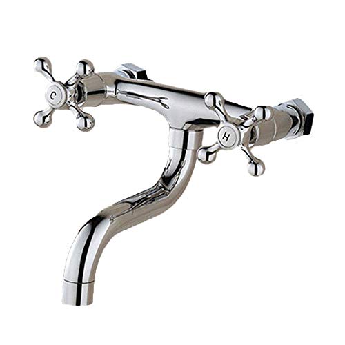 Wandarmatur Wasserhahn Wandmontage Küche Bad Armatur Zweigriff Mischer Wand Armatur von OU BEST CHOOSE