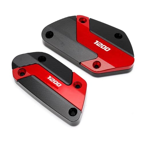 OU SI DUO Motorrad Vorne Kupplung Bremsflüssigkeit Reservoir Kappen Öl Tank Abdeckung Für B&MW R 1200 GSA R1200GS R1250GS Abenteuer R1250 GS (Color : Rot) von OU SI DUO