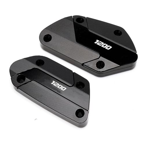 OU SI DUO Motorrad Vorne Kupplung Bremsflüssigkeit Reservoir Kappen Öl Tank Abdeckung Für B&MW R 1200 GSA R1200GS R1250GS Abenteuer R1250 GS (Color : Schwarz) von OU SI DUO