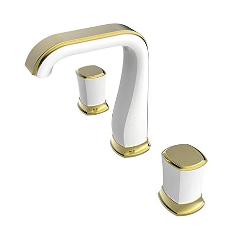 3 Loch -Beckenmixer Tap Messing Undercounter Basin Wasserhahn heiß und kaltes Doppelgriff Badezimmer Wasserhahn 3 Loch -Beckenmixer Tap Messing Undercounter Basin Wasserhahn heiß und kaltes Doppelgriff Badezimmer Wasserhahn von OUBBDVRT