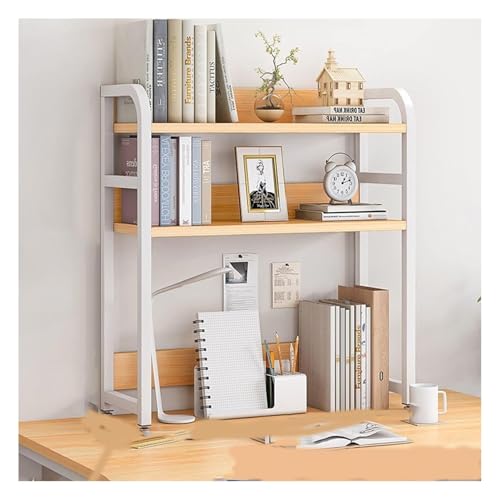 OUBBDVRT Buchhandelsbuchregierer Speicher-Organizer Desktop Bookshelf 2-stufig Desktop Bookshelves Verstellbarer Partitionsschreiber-Speicher Rack Open Display Ständer (115 * 20 * 84 cm) von OUBBDVRT