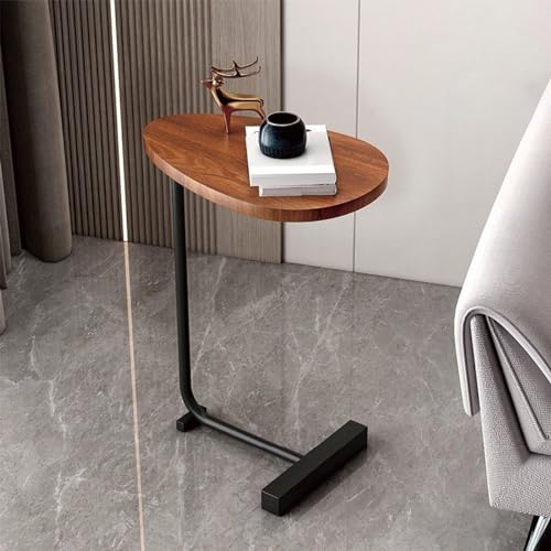 OUBBDVRT C -förmiger Endtisch mit Metallbeinen für Wohnzimmer und Schlafzimmer modernes Design Kleiner Beistelltisch für Couch oder Sofa 30 * 36 * 72 cm h von OUBBDVRT