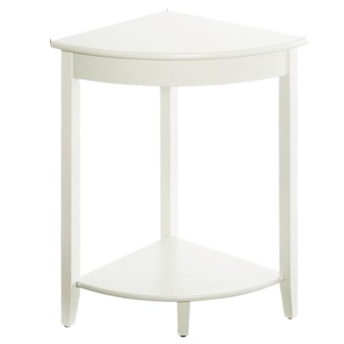 OUBBDVRT Eckregal Bücherregal Anlage Ständer 2-stufig Wodd Eckschelfschelfecke Display Rack Speicher Eckständer für Wohnzimmer für Küchenschlafzimmer Büro (B) von OUBBDVRT