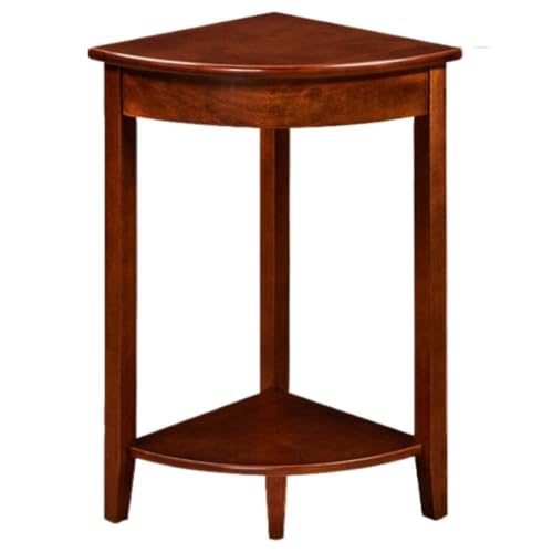 OUBBDVRT Eckregal Bücherregal Anlage Ständer 2-stufig Wodd Eckschelfschelfecke Display Rack Speicher Eckständer für Wohnzimmer für Küchenschlafzimmer Büro (B) von OUBBDVRT