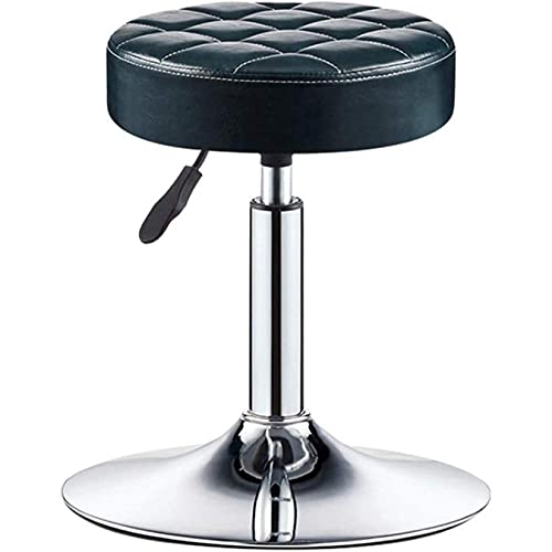 OUBBDVRT Einstellbare Höhe Schwenkbarschhocker Retro Industrial Design mit PU -Ledersitz ideal für Büro- und Spa -Nutzung 60 80 cm (23 31 Zoll) Gelbbrauner Perfekter Zahnstuhl. von OUBBDVRT