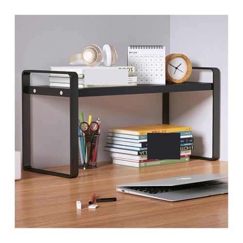 OUBBDVRT Mikrowellenregal für Küchenmikrowellen -Ofen -Rack Küchen Reiskocher Stand Desktop Bücherregal Schüler Schreibtisch Rack Office geschichteter Schrankküche Küchenständer (Schwarz, 40 cm) von OUBBDVRT