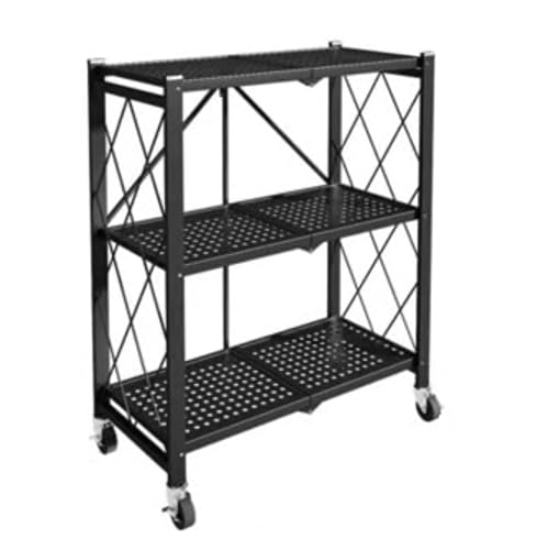 OUBBDVRT Mikrowellenschelf für Küche 3 -Tier -Mikrowellen -Ofen -Rack mit Rädern Roller Mikrowellenofen Karren Faltbarer Speicher Rack Mehrzweckregal Regale Küchenständer OUBBDVRT Mikrowellenschelf für Küche 3 -Tier -Mikrowellen -Ofen -Rack mit Rädern Roller Mikrowellenofen Karren Faltbarer Speicher Rack Mehrzweckregal Regale Küchenständer von OUBBDVRT