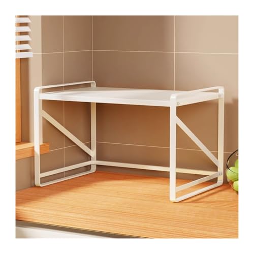OUBBDVRT Mikrowellenschelf für Küchendrucker Speicherschrank Multifunktions-Office Desktop Kopierer Speicher Rack Küche Microwave Lagers Rack Küchenständer (33x53x37cm) von OUBBDVRT
