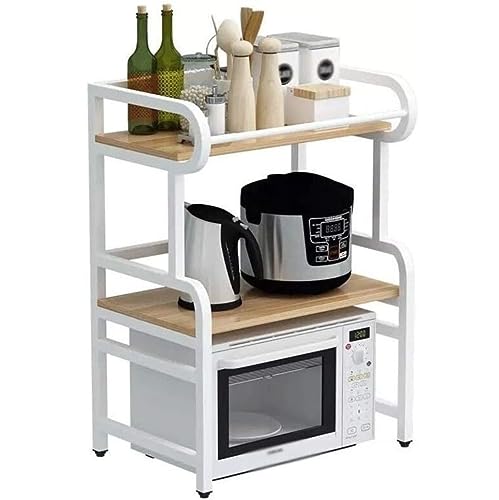 OUBBDVRT Mikrowellenschelf für Küchenverstellbare Mikrowellen -Ofen -Rack Küchenmikrowellenregal Reiskocher Ofen -Aufbewahrungsständer Küchenständer (e) von OUBBDVRT