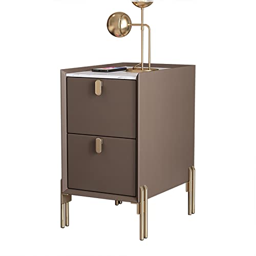 OUBBDVRT Minimalist Mid Century Side Table mit 2 Aufbewahrungsschubladen Moderner Nachttisch Sinterstein Arbeitsplatte für kleine Räume Couchtisch 40x35x55 cm OUBBDVRT Minimalist Mid Century Side Table mit 2 Aufbewahrungsschubladen Moderner Nachttisch Sinterstein Arbeitsplatte für kleine Räume Couchtisch 40x35x55 cm von OUBBDVRT
