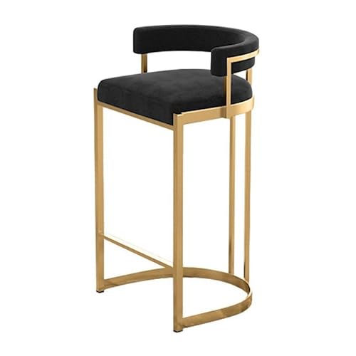 OUBBDVRT Moderne Velvet Bar Hocker mit Rücken- und Fußstützen -Zählerhöhe Barhocker für Kücheninsel Indoor/Outdoor -Stühle unterstützt bis zu 330 Pfund Stühle OUBBDVRT Moderne Velvet Bar Hocker mit Rücken- und Fußstützen -Zählerhöhe Barhocker für Kücheninsel Indoor/Outdoor -Stühle unterstützt bis zu 330 Pfund Stühle von OUBBDVRT